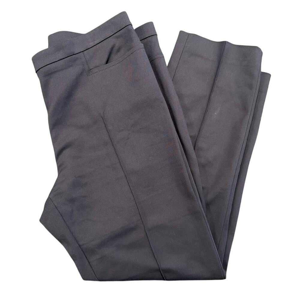 NWOT Akris Punto Franca Techno Cotton Blend Slim Pants, Navy, Women's Size 12
